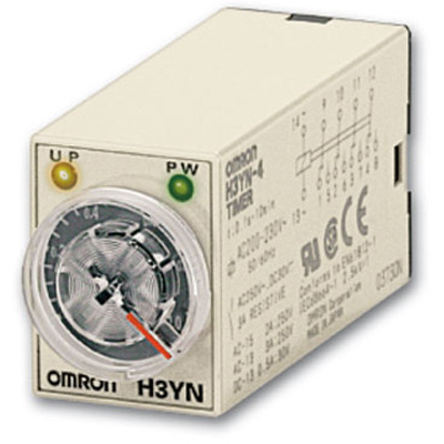 OMRON H3Y-4-AC100-120-5S TIMER, PLUG-IN, 14-PIN, ON-DELAY, 4PDT, 3 A, 100-120 VAC SUPPLY, 0.2 - 5 SECONDS OMRON H3Y-4-AC100-120-5S TIMER, PLUG-IN, 14-PIN, ON-DELAY, 4PDT, 3 A, 100-120 VAC SUPPLY, 0.2 - 5 SECONDS