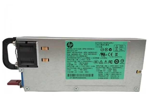 HP 1200W Common Slot -48VDC с горячей заменой БЛОК ПИТАНИЯ HP 1200W Common Slot -48VDC с горячей заменой БЛОК ПИТАНИЯ