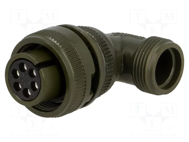 AMPHENOL MS3108A-14S-6S CIRCULAR CONNECTOR PLUG SIZE 14S, 6POS, CABLE; CONNECTOR TYPE:CIRCULAR MILITARY; CONNECTOR BODY MATERIAL:ALUMINIUM ALLOY; GENDER:PLUG; CONTACT GENDER: AMPHENOL MS3108A-14S-6S CIRCULAR CONNECTOR PLUG SIZE 14S, 6POS, CABLE; CONNECTOR TYPE:CIRCULAR MILITARY; CONNECTOR BODY MATERIAL:ALUMINIUM ALLOY; GENDER:PLUG; CONTACT GENDER: