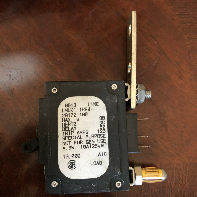 AIRPAX LMLK1-1RS4-29172-100 MAGNETIC/HYDRAULIC CIRCUIT BREAKER