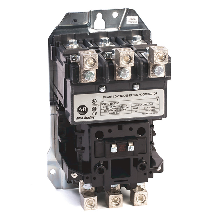 ALLEN BRADLEY 500FL-COD-92 NEMA AC CONTACTOR,NON-MOTOR LOADS,FEED-THROUGH,60A ALLEN BRADLEY 500FL-COD-92 NEMA AC CONTACTOR,NON-MOTOR LOADS,FEED-THROUGH,60A