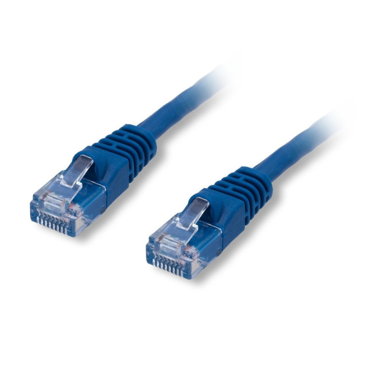 PATCH CABLE SNAGLESS 10FT CAT5E 350MHZ BLUE