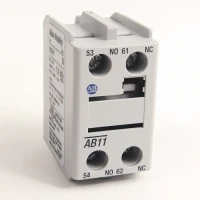 ALLEN BRADLEY 100-FAL11 AUXILIARY CONTACT BLOCK, FRONT MOUNTING TO BULLETIN 100-C30.C85 - CONTACTORS, 2-POLE, 1 EARLY MAKE + 1 LATE BREAK