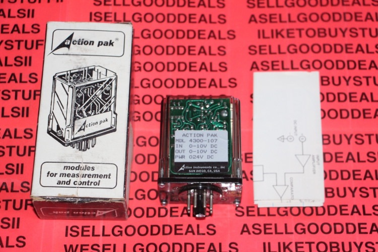 ACTION INSTRUMENTS 4300-131 SIGNAL CONDITIONER 24VDC 4-20MA ACTION INSTRUMENTS 4300-131 SIGNAL CONDITIONER 24VDC 4-20MA