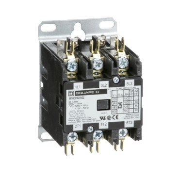 GROUPE SCHNEIDER 8910-DPA23-V02  CONTACTOR 25AMP 3P 600VAC 120V COIL NON-REV OPEN