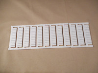 ALLEN BRADLEY 1492-M5X12 STD SNAP IN MARKER 5MM X 12MM, 144 MARKERS / CARD, 5 CARDS = 1 PKG