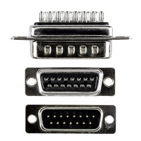AMPHENOL 617A015AJ120 CONNECTOR D-SUB 15 PIN F 2 ROW