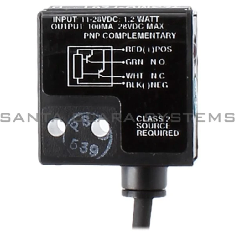 ALLEN BRADLEY 42SMU-7261 PHOTOELECTRIC SENSORS, CLEARSIGHT, MINIATURE RECTANGULAR, MINIATURE RECTANGULAR, CIRCULAR POLARIZED SENSOR, SENSING RANGE 1.5 M, 11 - 28 VDC, PNP, COMPLEMENTARY OUTPUTS, CABLE 2 M