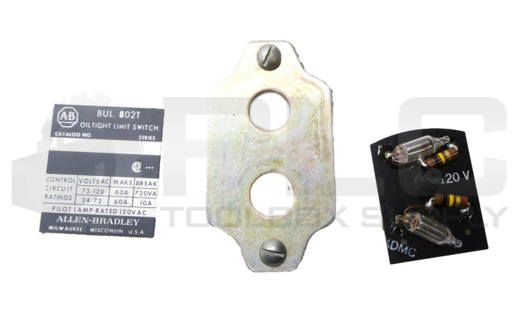 ALLEN BRADLEY 802T-N1 INDICATING LIGHT KIT FOR LIMIT SWITCH 120VAC ALLEN BRADLEY 802T-N1 INDICATING LIGHT KIT FOR LIMIT SWITCH 120VAC
