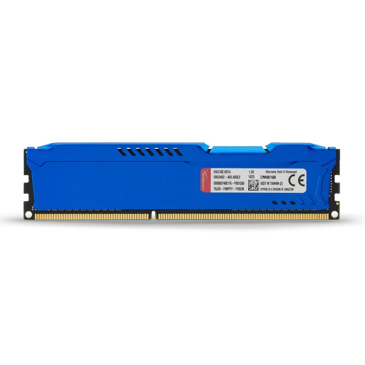 HX318C10F/4, 4GB 1866MHz DDR3 CL10 DIMM HyperX FURY Blue Series HX318C10F/4, 4GB 1866MHz DDR3 CL10 DIMM HyperX FURY Blue Series