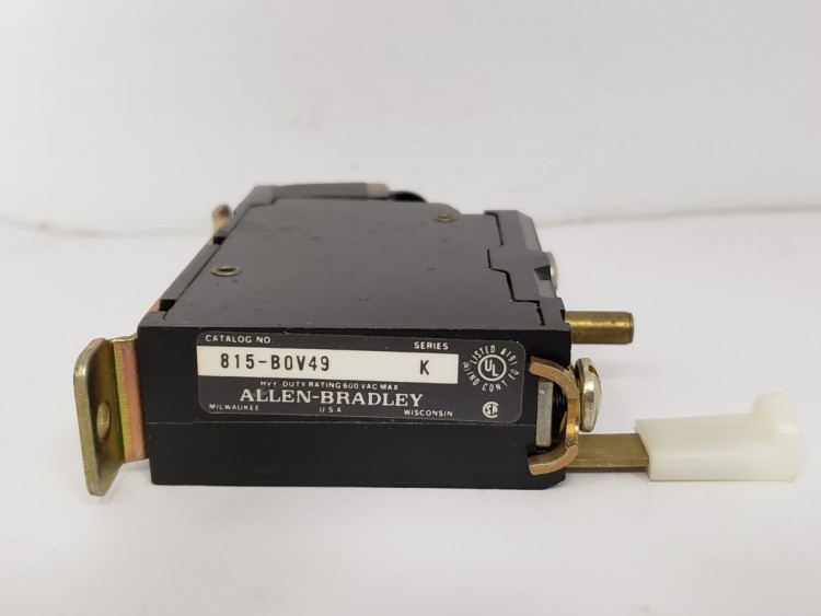ALLEN BRADLEY 815-BOV49 RELAY OVERLOAD 600VAC 1NO/1NC MANUAL RESET ALLEN BRADLEY 815-BOV49 RELAY OVERLOAD 600VAC 1NO/1NC MANUAL RESET