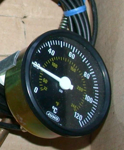 JUMO 1619-2841-00  DIAL THERMOMETER 2 IN 0-250 F 0-120C