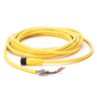 ALLEN BRADLEY 889R-F3AERE-2 CONNECTION SYSTEM, DC MICRO, PATCHCORD, AC MICRO, FEMALE AC MICRO 3 PIN, STRAIGHT TO MALE AC MICRO 3 PIN, RIGHT ANGLE, 18AWG, 300 V, 3 A, 2 M