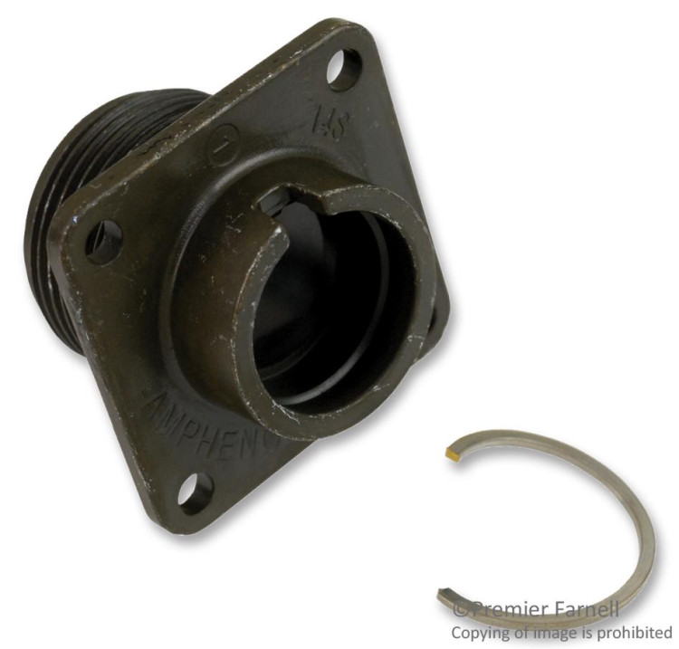 AMPHENOL 97-3102A-14S CIRCULAR SHELL RCPT, 14S, AL; SERIES:97; FOR USE WITH:97 SERIES SOLDER SOCKET CONTACTS; CONNECTOR SHELL SIZE:14S; CONNECTOR BODY MATERIAL:ALUMINIUM AL