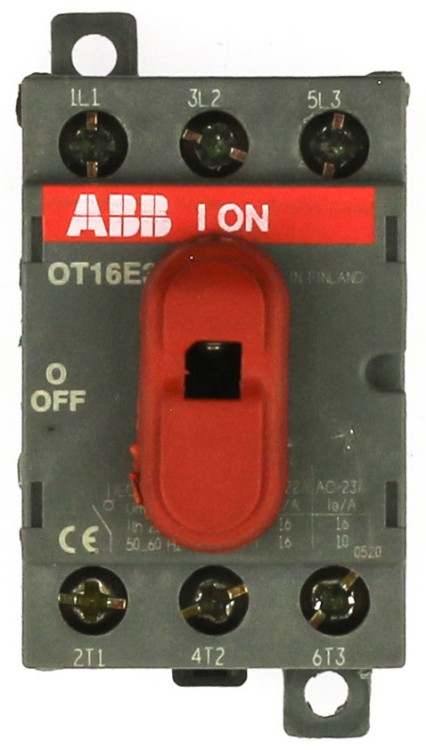 ABB OT16E3C 3P XFER SW 16A NF UL508 ABB OT16E3C 3P XFER SW 16A NF UL508
