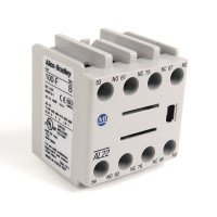 ALLEN BRADLEY 100-FAL22 AUXILIARY CONTACT BLOCK, FRONT MOUNTING TO BULLETIN 100-C - CONTACTORS, 4-POLE, 1 N.O./ 1 EARLY MAKE + 1 N.C./ 1 LATE BREAK