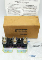ALLEN BRADLEY 1494F-J666 FUSE BLOCK ADAPTER PLATE KIT, 60A FUSE CLIPS, CLASS J, 600V