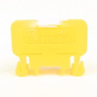 ALLEN BRADLEY 1492-F1Y NEMA/EEMAC SINGLE CIRCUIT OPEN CONSTRUCTION BLOCK, PRESSURE PLATE, TUBULAR SCREW, 22 - 14 AWG, YELLOW,