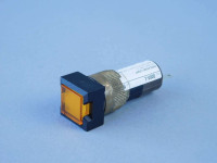 ALLEN BRADLEY 800A-L2FA24 PILOT LIGHT, STAB TYPE TERMINATION, FLUSH HEAD, SQUARE BEZEL, AMBER, INCANDESCENT, 24V AC/DC, NO FACTORY ASSEMBLY