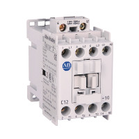 ALLEN BRADLEY 100-C12DJ10 CONTACTOR, SCREW TERMINALS, 5.5KW/400V, COIL 2 TERMINALS, COIL TERMINALS AT LINE SIDE, CONTROL VOLTAGE 24V DC WITH DIODE, 1 N.O. AUXILIARY CONTACT, SINGEL PACK