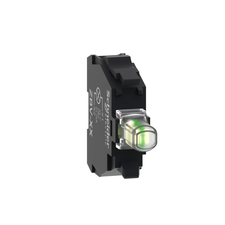 GROUPE SCHNEIDER ZBV-G1  LED LIGHT BLK WHT 110 120VAC
