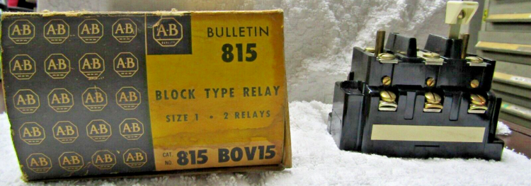 ALLEN BRADLEY 815-BOV15-90 OVERLOAD BLOCK RELAY ALLEN BRADLEY 815-BOV15-90 OVERLOAD BLOCK RELAY