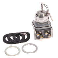 ALLEN BRADLEY 800T-E15A 30.5MM TYPE 4/13 CYLINDER LOCK PB, SPRING BOLT LOCK-IN, E158 (STD. KEY), STANDARD HD, 1 NO-1 NC