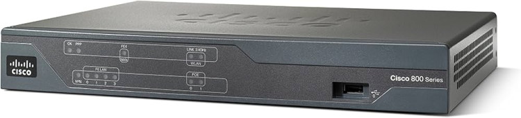 Cisco887, V/ADSL2 WAN, 4 FXS, 2BRI, 1ISDN