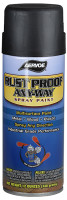AERVOE INDUSTRIES 312 (PRICE/CAN, 6CAN/CA) 16 OZ FLAT BLACK RUST PROOF PAINT (12 OZ FILL)