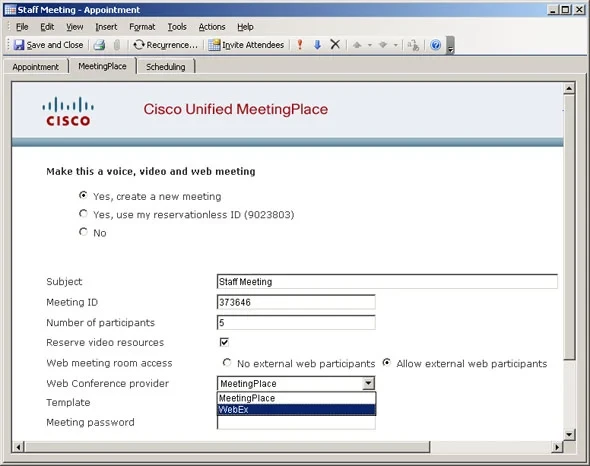 Cisco Unified MeetingPlace video UL bundle, 48 ULs Cisco Unified MeetingPlace video UL bundle, 48 ULs