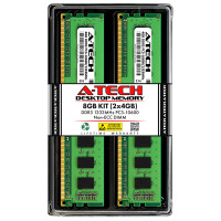 2X4GB DDR3-1333-MHz RDIMM/PC3-10600/single rank/x8/1.35v [sp