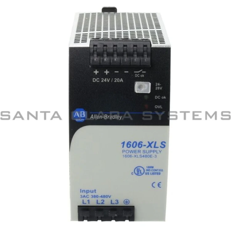 ALLEN BRADLEY 1606-XLS480E-3 1606-XLS480E-3:PERFORMANCE POWER SUPPLY, 24-48V DC, 480 W, 3-PHASE 480V AC WIDE RANGE / 600V DC INPUT VOLTAGE ALLEN BRADLEY 1606-XLS480E-3 1606-XLS480E-3:PERFORMANCE POWER SUPPLY, 24-48V DC, 480 W, 3-PHASE 480V AC WIDE RANGE / 600V DC INPUT VOLTAGE