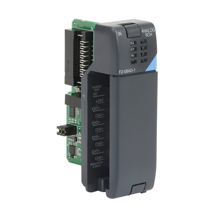 AUTOMATION DIRECT F2-08AD-1 DL205 RELAY OUTPUT MODULES,8-CHANNEL ANALOG INPUT MODULE, 12-BIT RESOLUTION, RANGE: 4-20 MA AUTOMATION DIRECT F2-08AD-1 DL205 RELAY OUTPUT MODULES,8-CHANNEL ANALOG INPUT MODULE, 12-BIT RESOLUTION, RANGE: 4-20 MA
