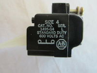 ALLEN BRADLEY 1495-G4 CONTACT,AUXILIARY FOR STARTER OR CONTACTOR